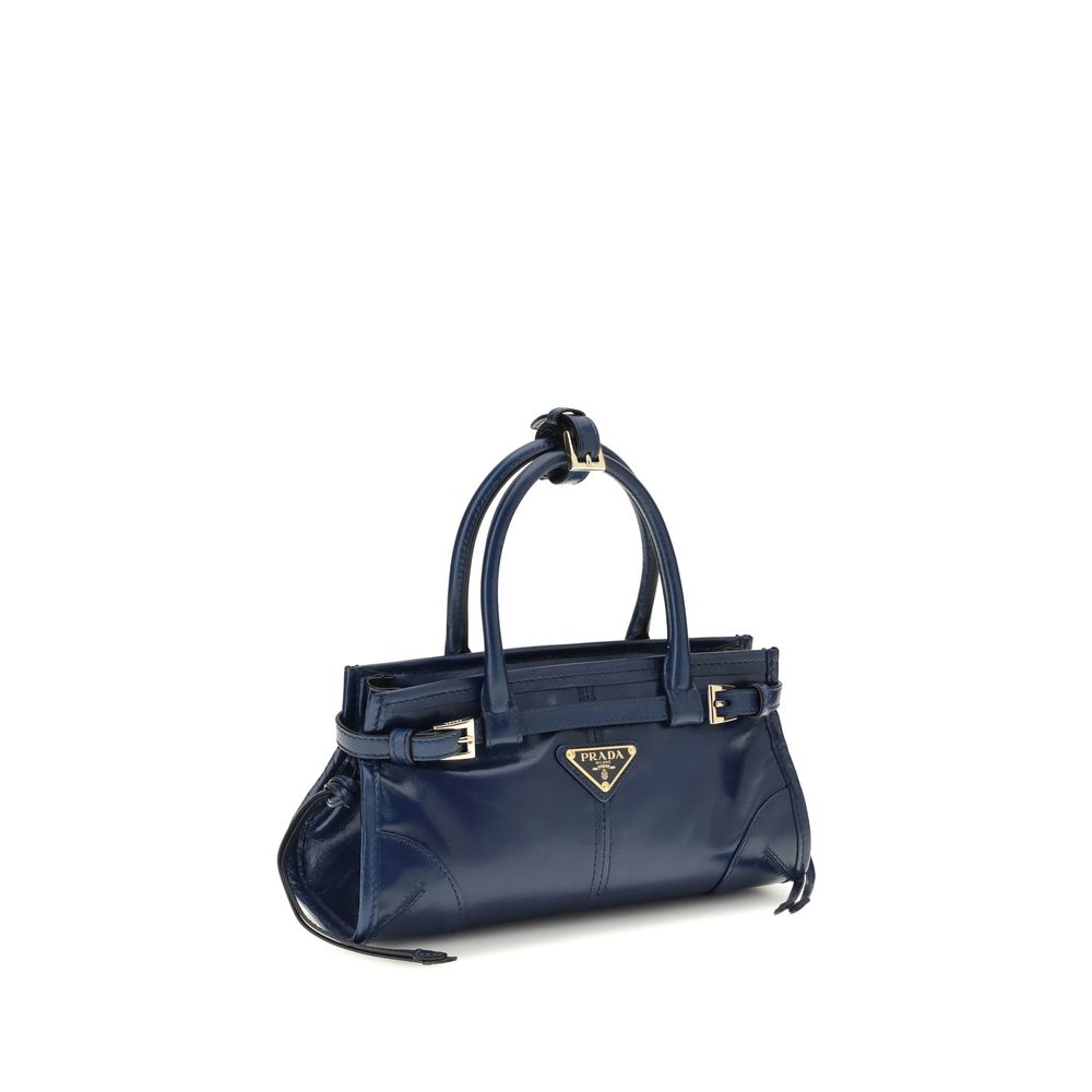 Prada Bonnie mini Blue Leather Handbag