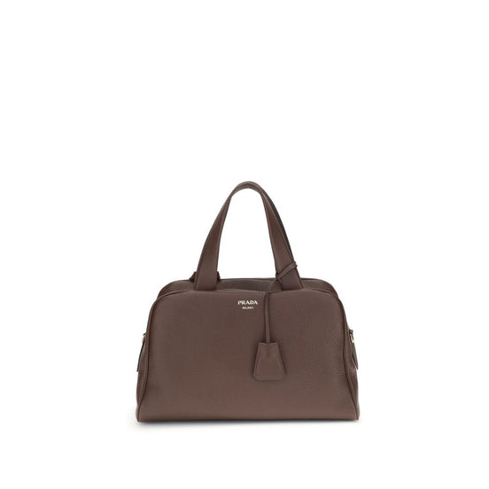 Prada Brown Calf Leather Bos Taurus Handbag