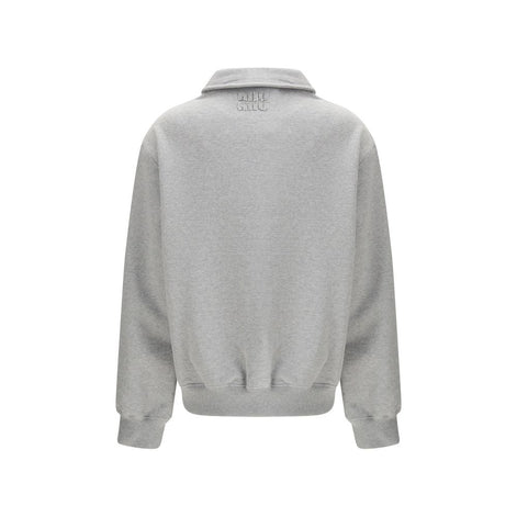 Miu Miu Gray Cotton Sweatshirt