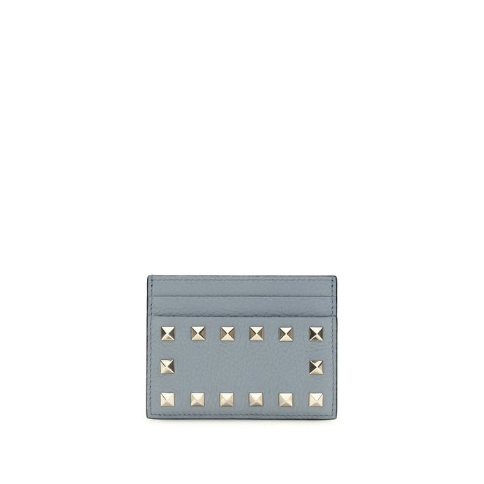 Valentino Garavani Blue Calf Leather Bos Taurus Wallet