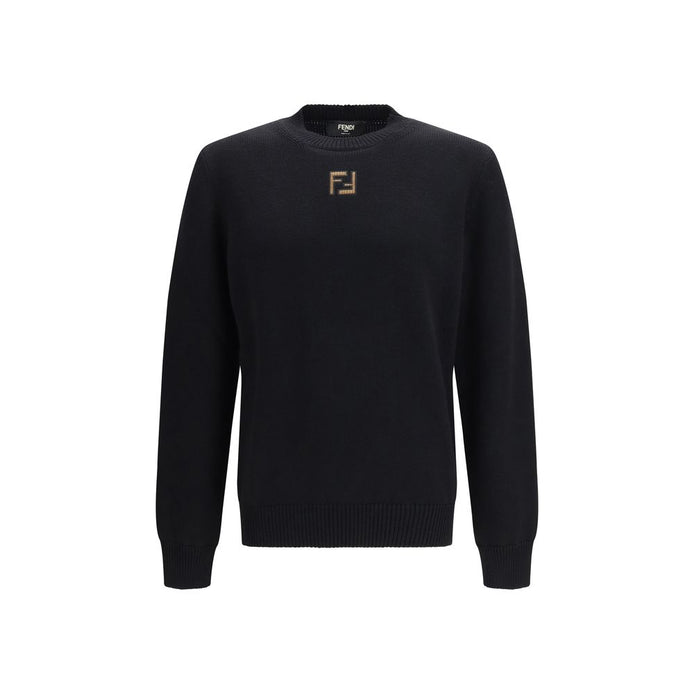 Fendi Black Wool Oves Aries Sweatshirt