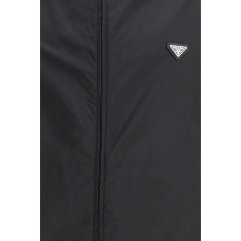 Prada Black Recycled Polyamide Shell Jacket