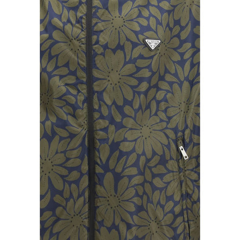 Prada Black Recycled Polyamide Shell Jacket