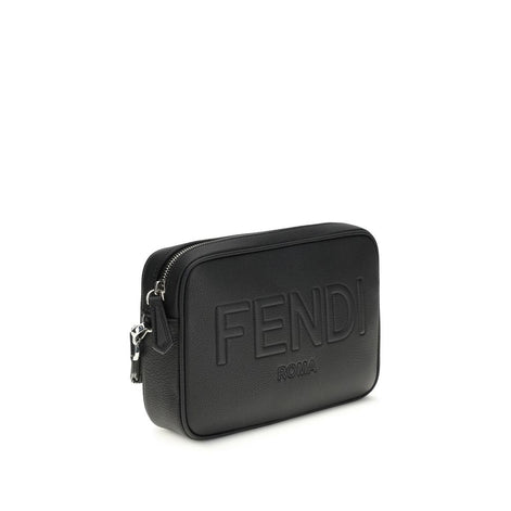 Fendi Black Cotton Shoulder Bag