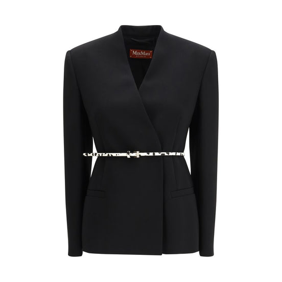 Max Mara Black Triacetate Coat