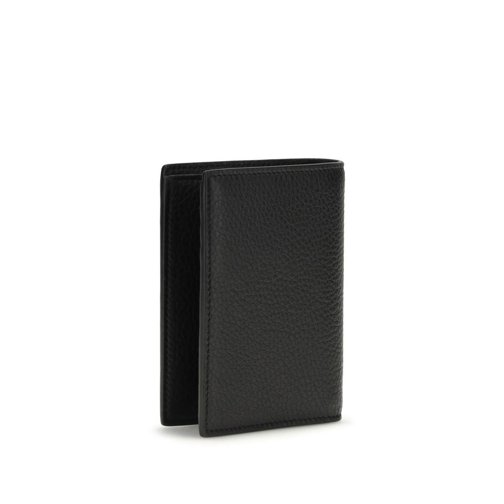 Saint Laurent Tiny Cassandre holder Black Leather Wallet