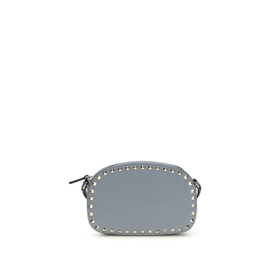 Valentino Garavani Rockstud Blue Leather Shoulder Bag