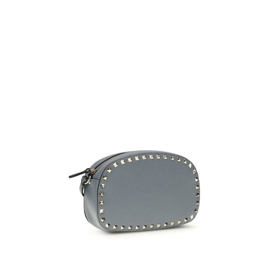 Valentino Garavani Rockstud Blue Leather Shoulder Bag