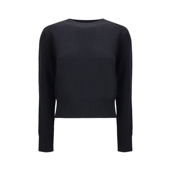 Ami Paris Black Merino Wool Sweatshirt