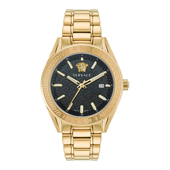 Versace Gold Stainless Steel Dress Watch