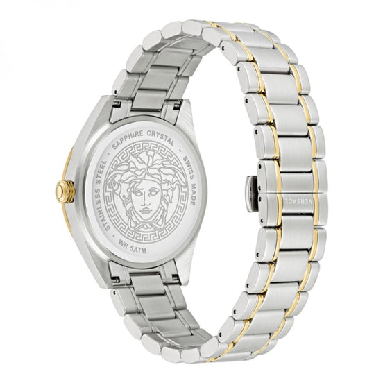 Versace Gray Stainless Steel Dress Watch