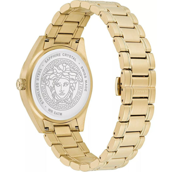 Versace Gold Stainless Steel Dress Watch