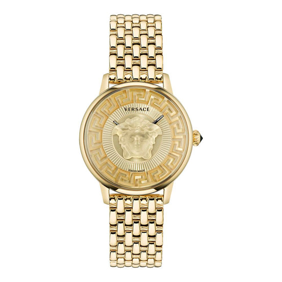 Versace Gold Stainless Steel Dress Watch