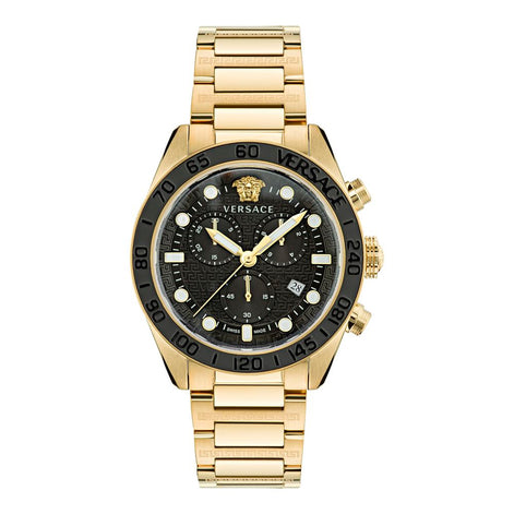 Versace Gold Stainless Steel Dress Watch