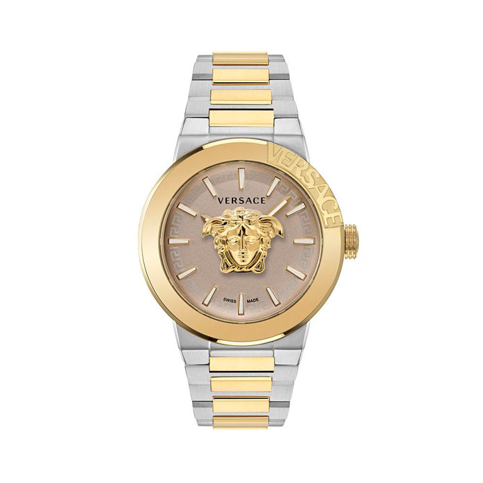 Versace Gold Stainless Steel Dress Watch