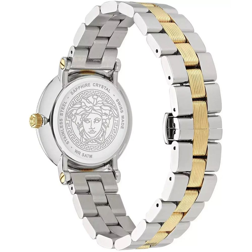 Versace Gray Stainless Steel Dress Watch