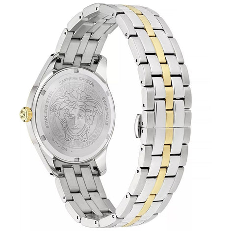 Versace Gray Stainless Steel Dress Watch