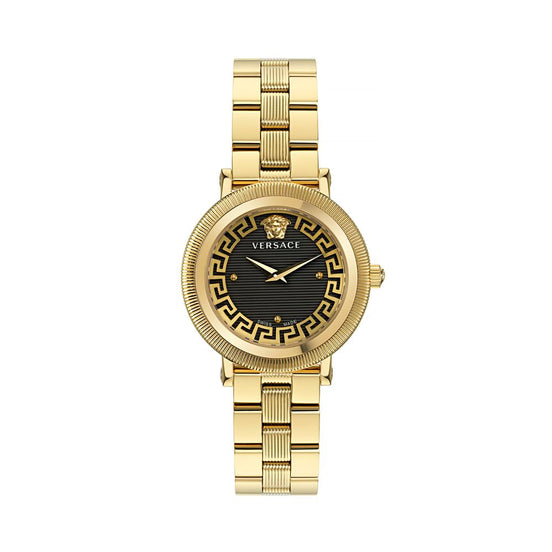 Versace Gold Stainless Steel Dress Watch