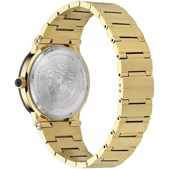 Versace Gold Stainless Steel Dress Watch