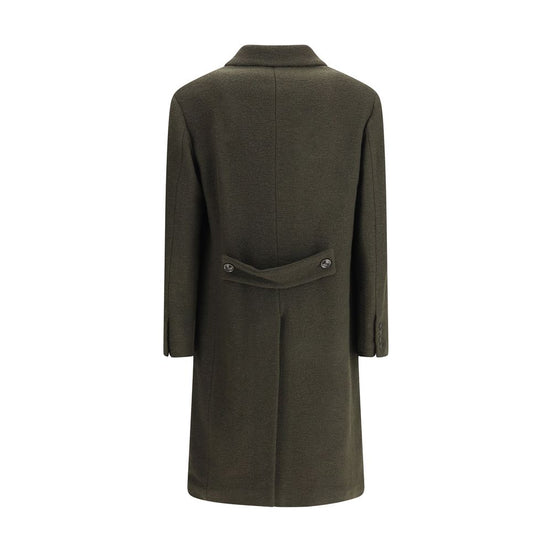Cruna Bicolor Fleece Wool Coat