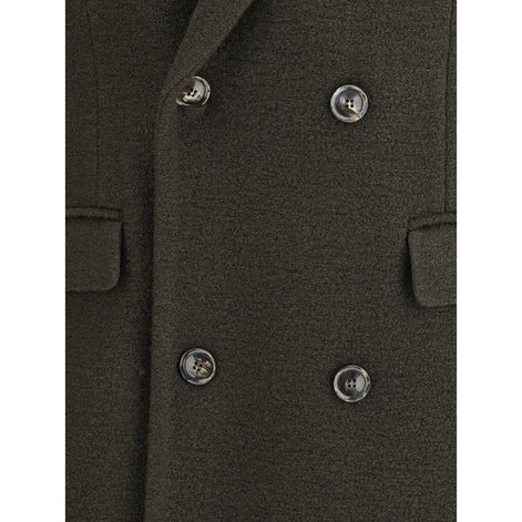 Cruna Bicolor Fleece Wool Coat