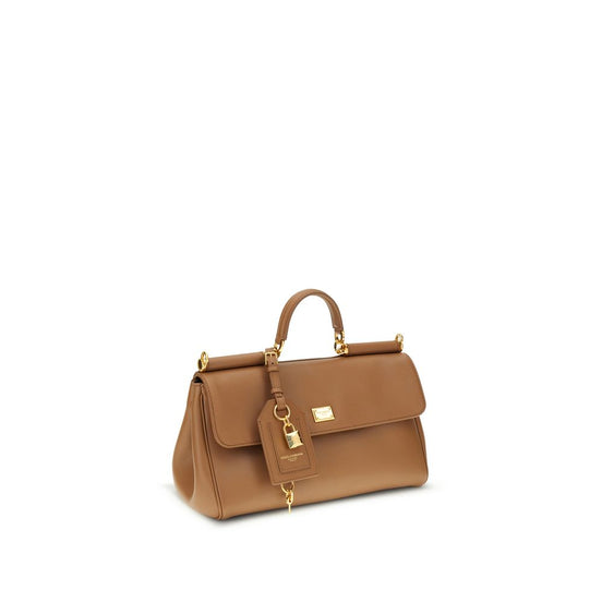 Dolce & Gabbana My Sicily medium Brown Leather Handbag