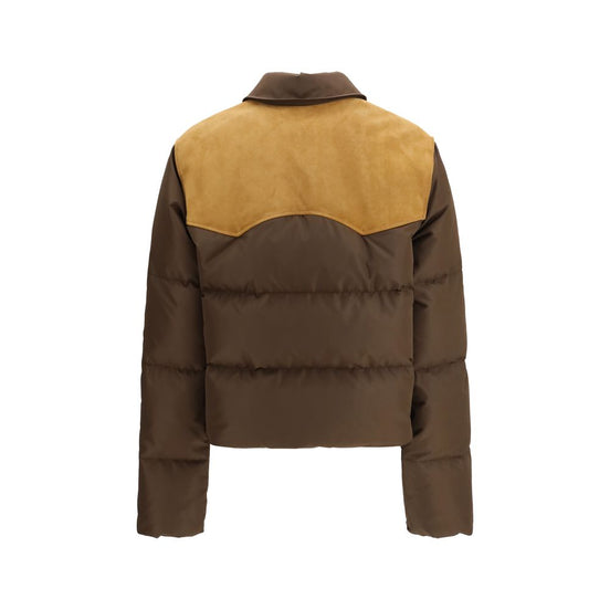 Miu Miu Brown Recycled Polyester Full-Length Jacket