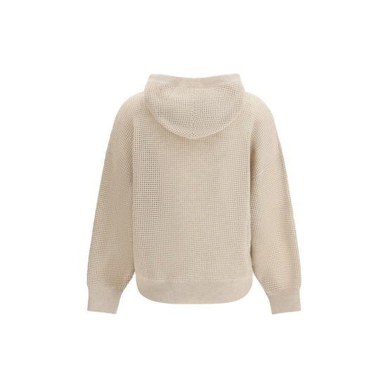 Brunello Cucinelli Beige Cashmere Sweatshirt