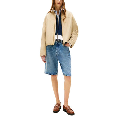 Tommy Hilfiger Beige Cotton Bomber