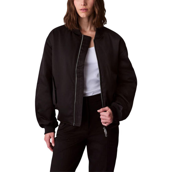 Calvin Klein Jeans Black Recycled Polyester Bomber
