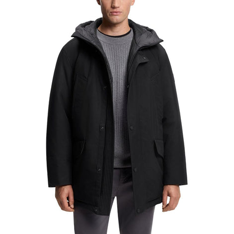 Hugo Boss Black Polyester Full-Length Jacket