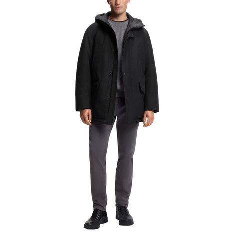 Hugo Boss Black Polyester Full-Length Jacket