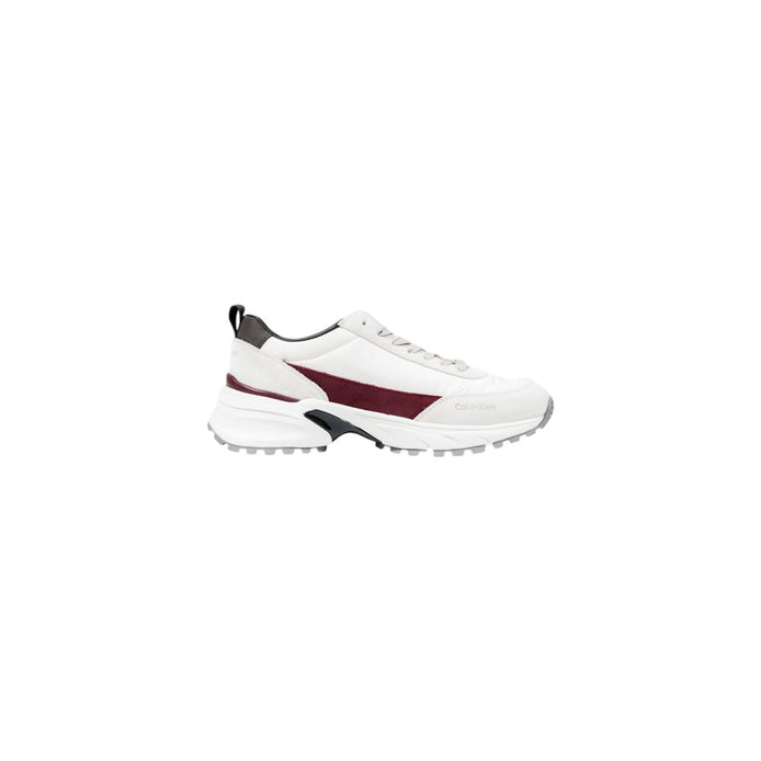Calvin Klein Cream Suede Leather Chunky Sneakers