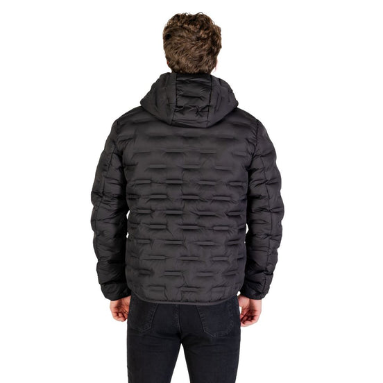 Replay Black Polyester Shell Jacket
