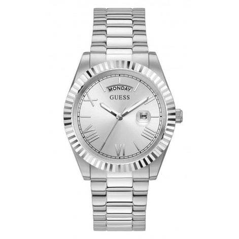 Guess Gray Stainless Steel Dress Watch