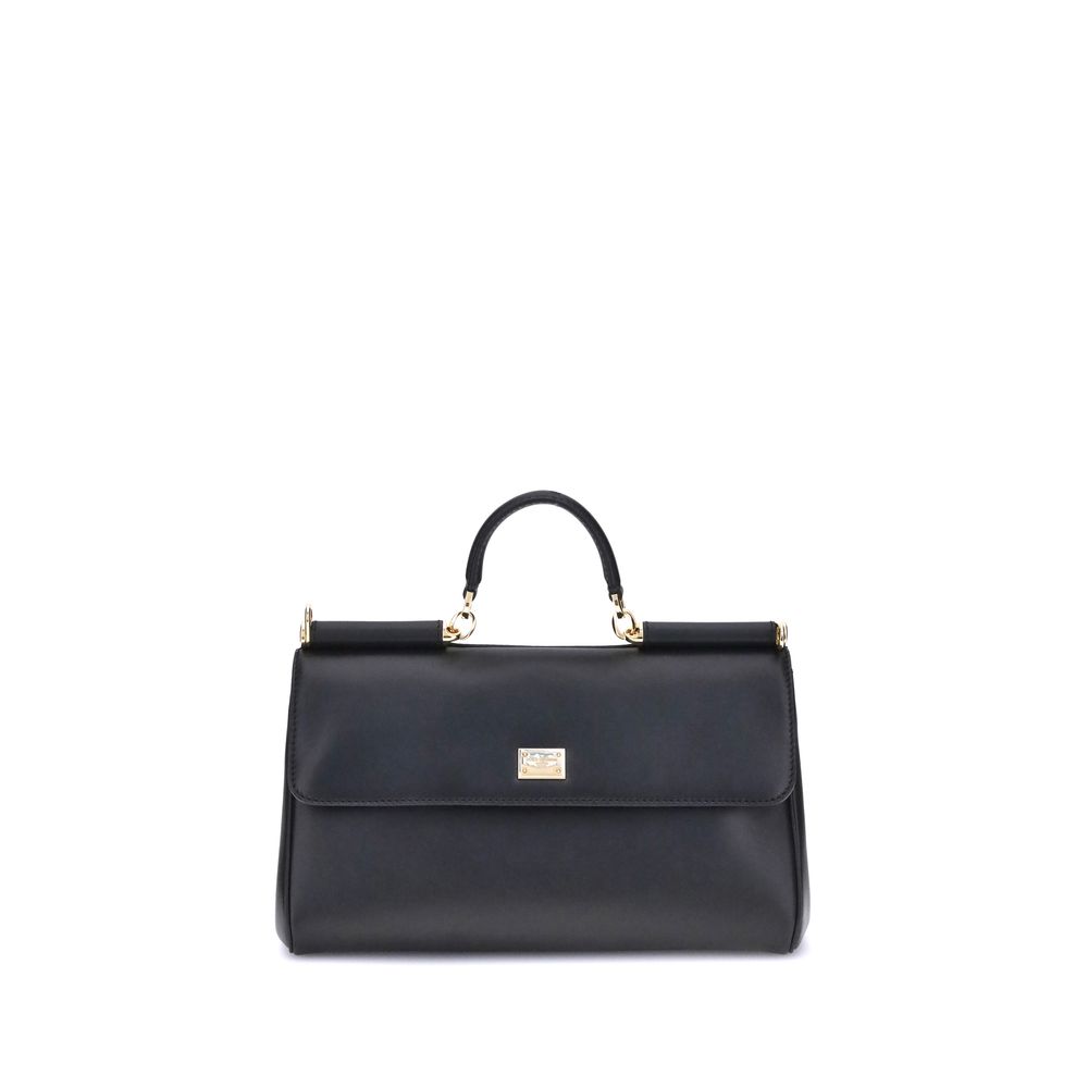 Dolce & Gabbana My Sicily medium Black Leather Handbag
