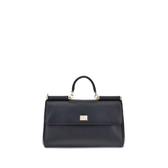 Dolce & Gabbana My Sicily medium Black Leather Handbag