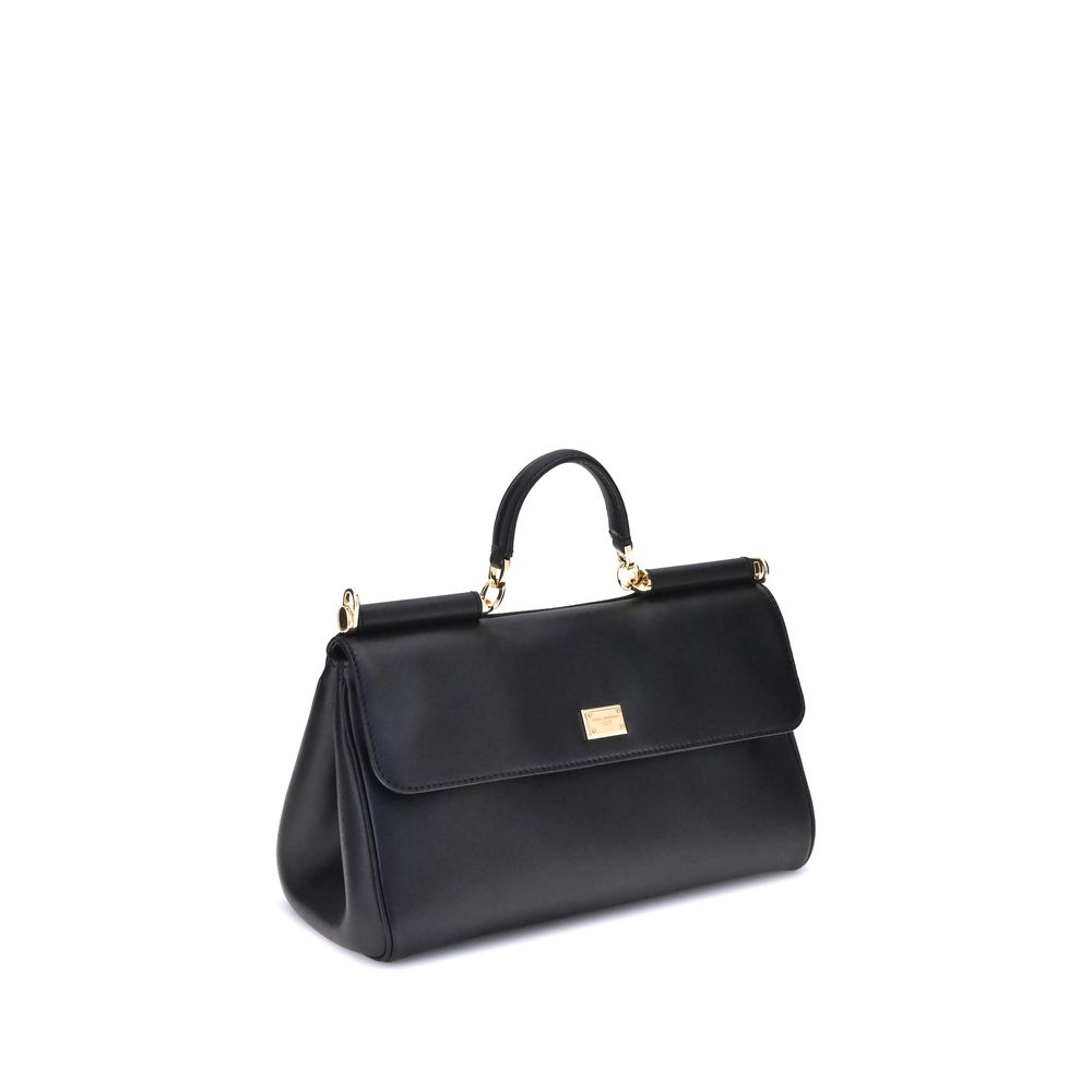 Dolce & Gabbana My Sicily medium Black Leather Handbag
