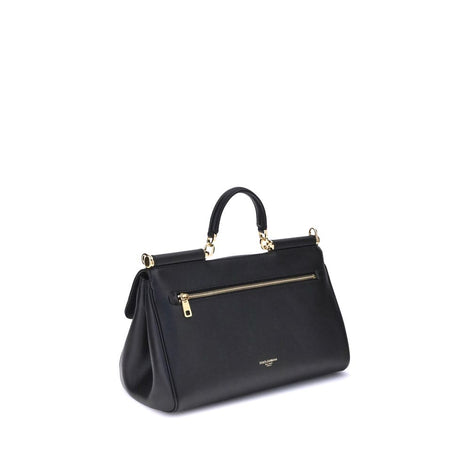Dolce & Gabbana My Sicily medium Black Leather Handbag