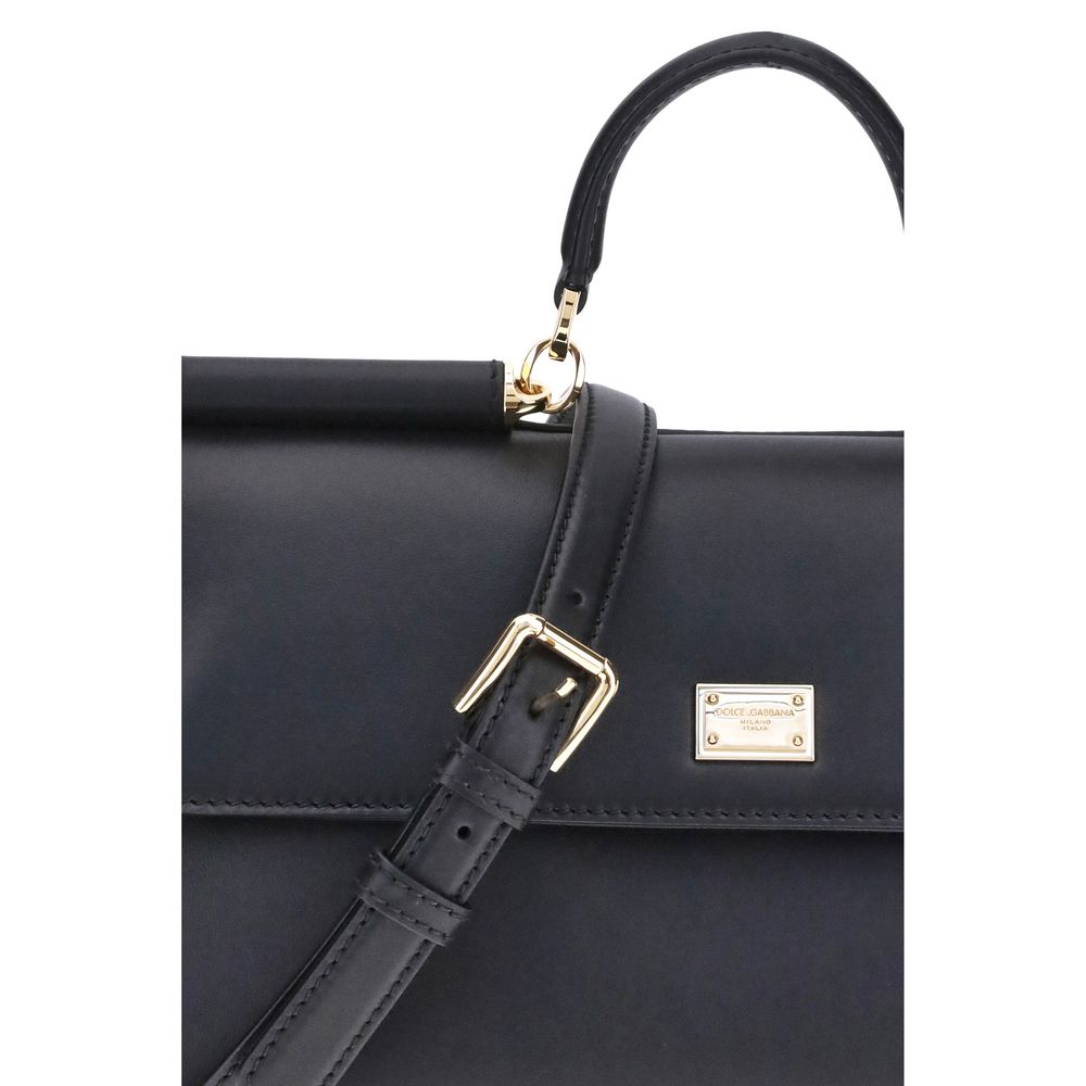 Dolce & Gabbana My Sicily medium Black Leather Handbag