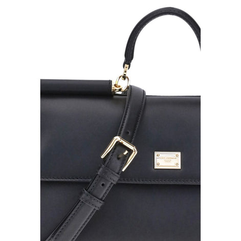 Dolce & Gabbana My Sicily medium Black Leather Handbag