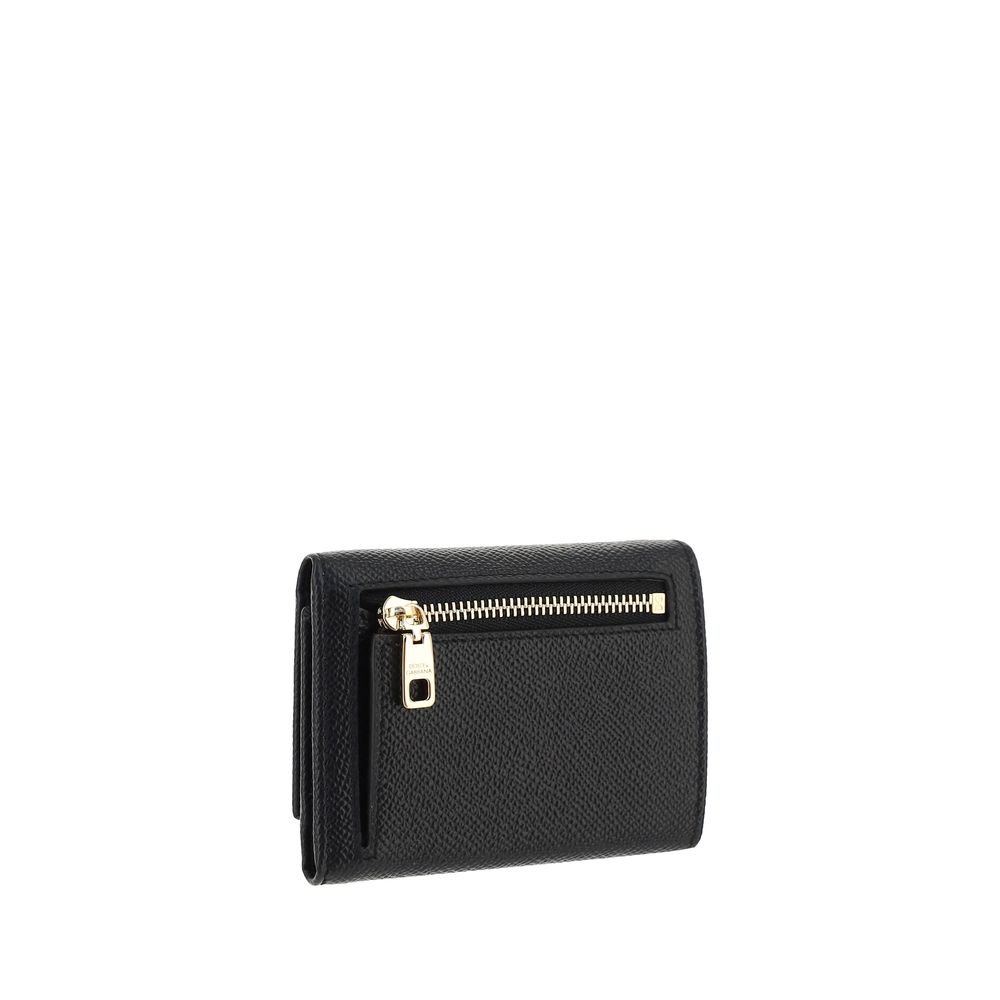 Dolce & Gabbana Dauphine Black Leather Wallet