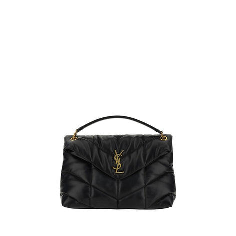 Saint Laurent LouLou medium Black Lamb Leather Shoulder Bag