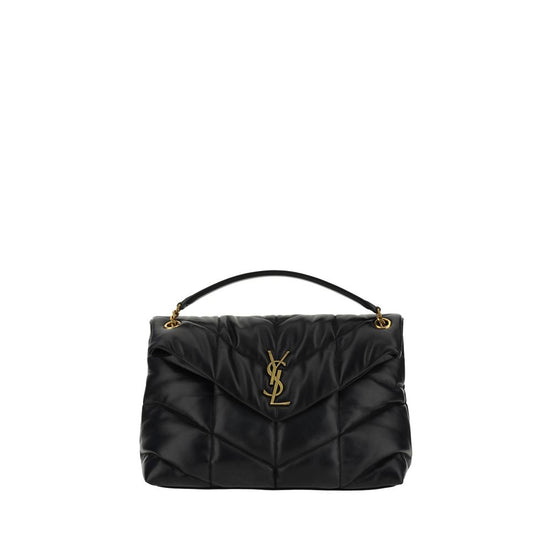 Saint Laurent LouLou medium Black Lamb Leather Shoulder Bag