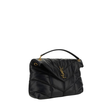 Saint Laurent LouLou medium Black Lamb Leather Shoulder Bag