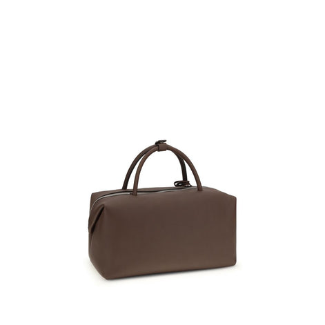 Max Mara Brown Calf Leather Bos Taurus Handbag