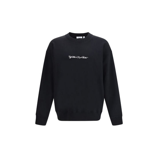 Off-White Black Cotton Sweatshirt