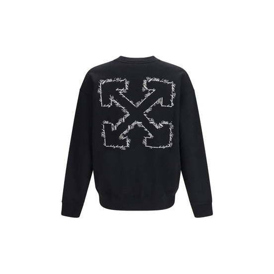 Off-White Black Cotton Sweatshirt