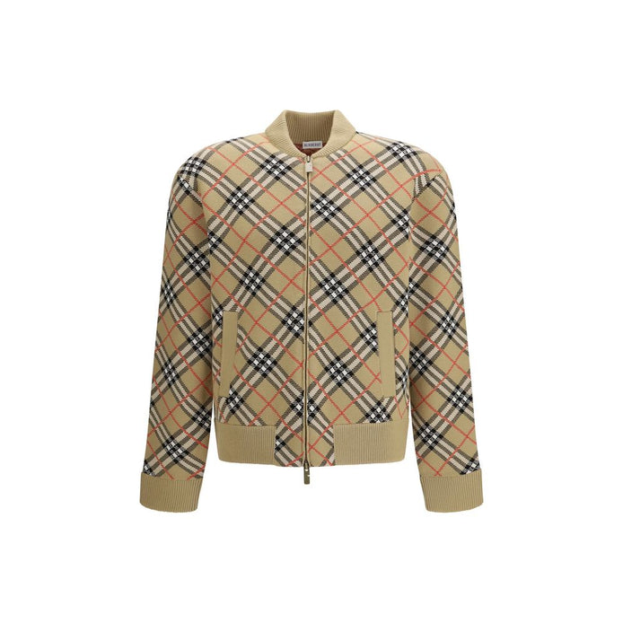 Burberry Beige Wool Bomber