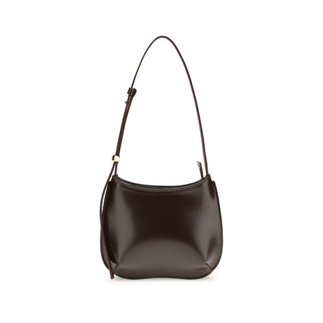 Jacquemus Brown Calf Leather Bos Taurus Shoulder Bag